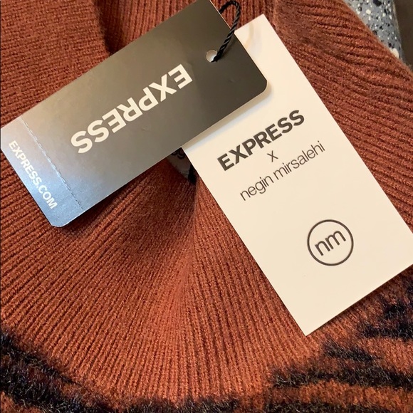 Express-Negin Mirsalehi Mock Neck Sweater NWT - Picture 6 of 8